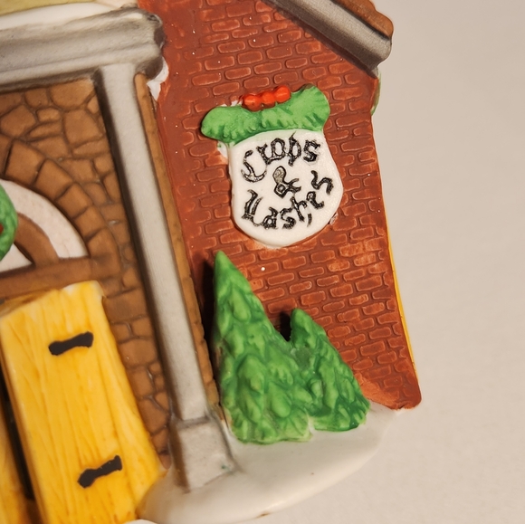 Vintage Retired 1994 Department 56 Handpainted Porcelain Lighted Hather Harness - Picture 5 of 12